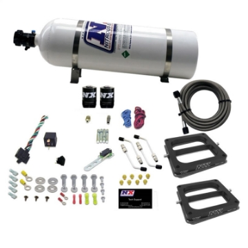 Picture of Nitrous Express Dual-Dominator-Alcohol Nitrous Kit 50-300HP w-15lb Bottle