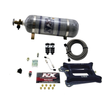 Picture of Nitrous Express 4150 Hitman 4-BBL Nitrous Kit 100-200HP w-Composite Bottle