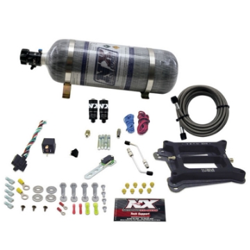 Picture of Nitrous Express 4150 Hitman Plus 4-BBL Nitrous Kit 50-200HP w-Composite Bottle