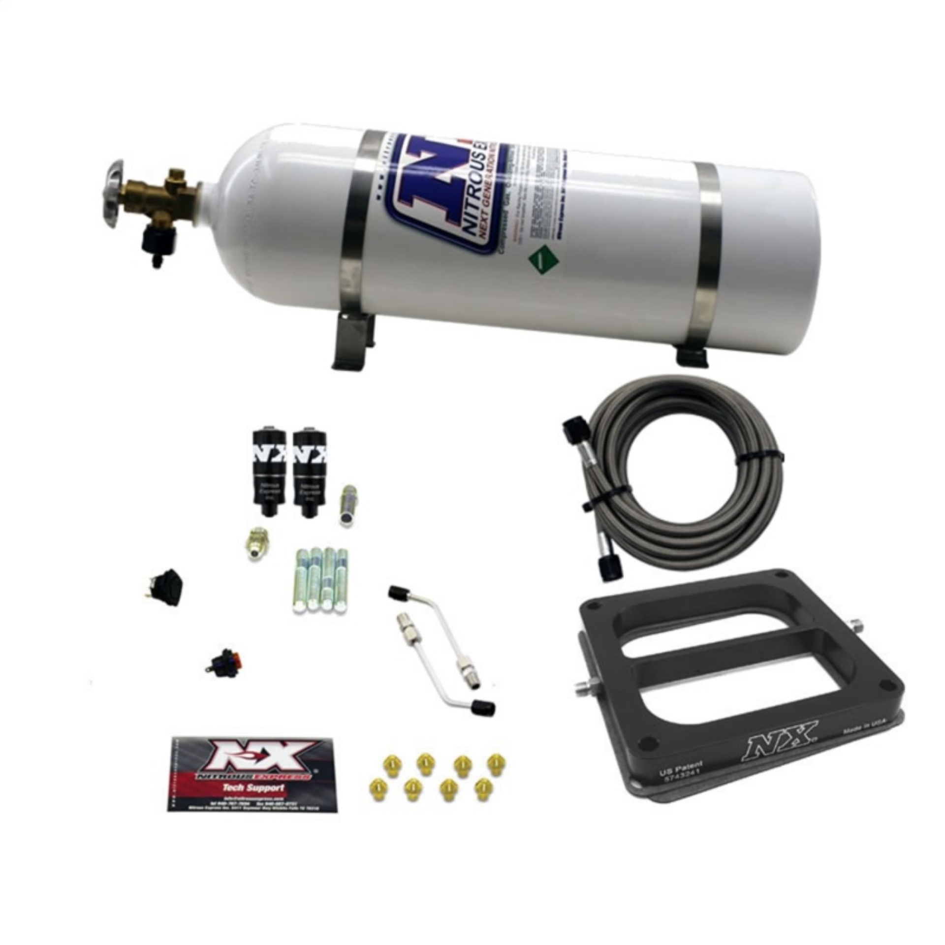 Picture of Nitrous Express Dominator Hitman Nitrous Kit 100-200HP w-15lb Bottle