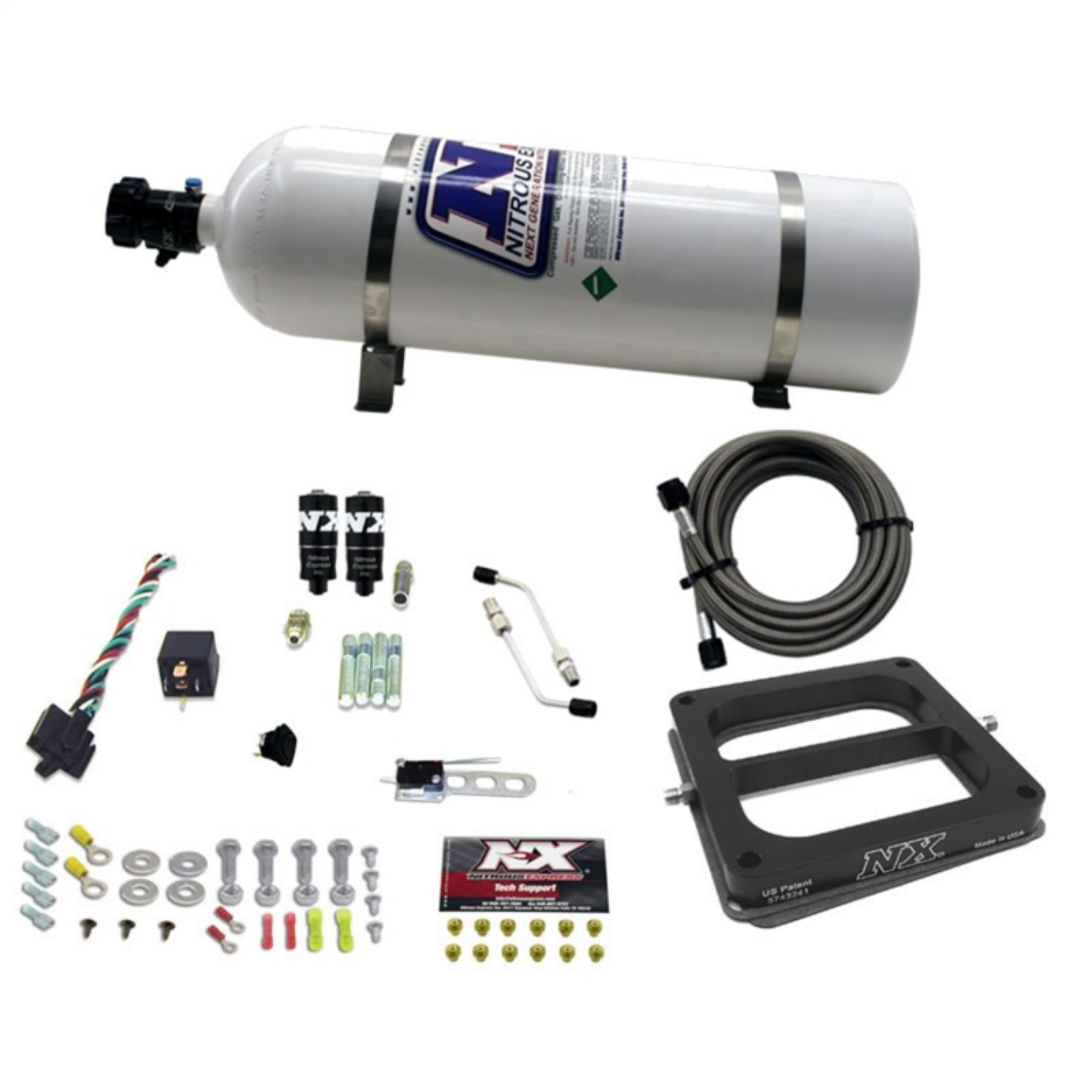 Picture of Nitrous Express Dominator Hitman Plus Nitrous Kit 50-200HP w-15lb Bottle