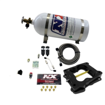 Picture of Nitrous Express Q-Jet-Holley Spread Bore Hitman Nitrous Kit 100-150-200HP w-10lb Bottle
