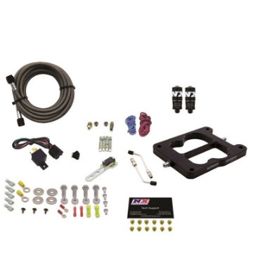Picture of Nitrous Express Q-Jet-Holley Spread Bore Hitman Plus Nitrous Kit 50-200HP w-o Bottle