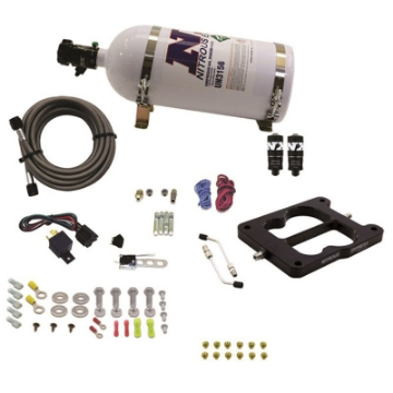 Picture of Nitrous Express Q-Jet-Holley Spread Bore Hitman Plus Nitrous Kit 50-200HP w-10lb Bottle