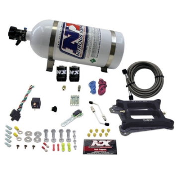 Picture of Nitrous Express 4150 4-BBL-Gasoline Nitrous Kit 100-500HP w-10lb Bottle