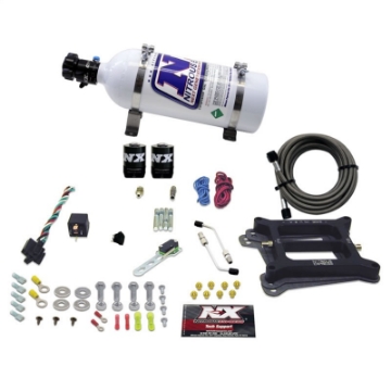 Picture of Nitrous Express 4150 4-BBL-Alcohol Nitrous Kit 100-500HP w-5lb Bottle