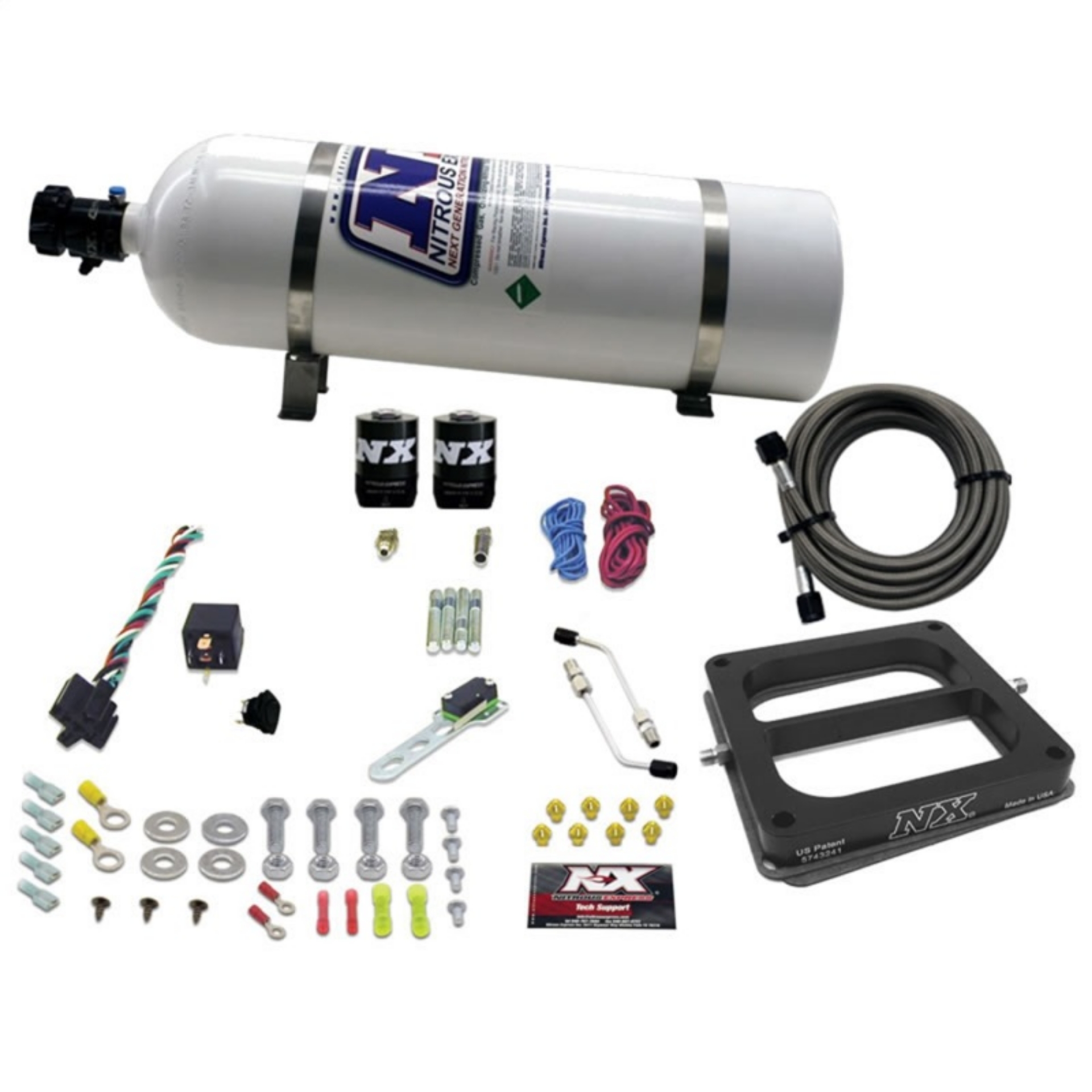 Picture of Nitrous Express Dom-Gasoline Nitrous Kit 100-500HP w-15lb Bottle