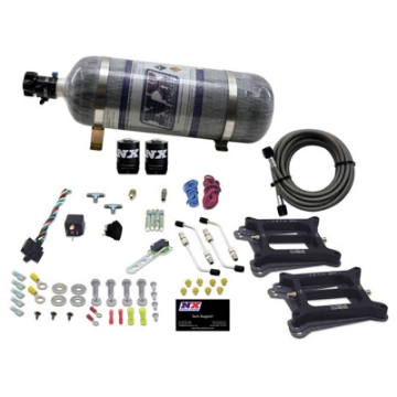 Picture of Nitrous Express Dual 4150-Alcohol Nitrous Kit 100-500HP w-Composite Bottle