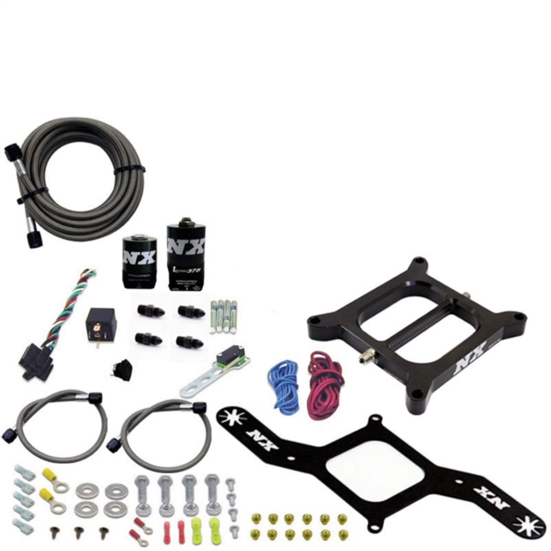 Picture of Nitrous Express 4150 RNC Conventional Nitrous Plate Kit w--375in Solenoid w-o Bottle