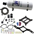 Picture of Nitrous Express 4150 RNC Conventional Nitrous Plate Kit w--375in Solenoid w-15lb Bottle