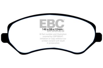 Picture of EBC 04-07 Chrysler Town & Country 3-3 Rear Drums Ultimax2 Front Brake Pads
