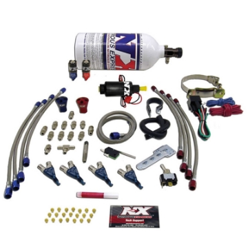 Picture of Nitrous Express 4 Cyl Piranha Nitrous Kit For EFI Applications w-2lb Bottle