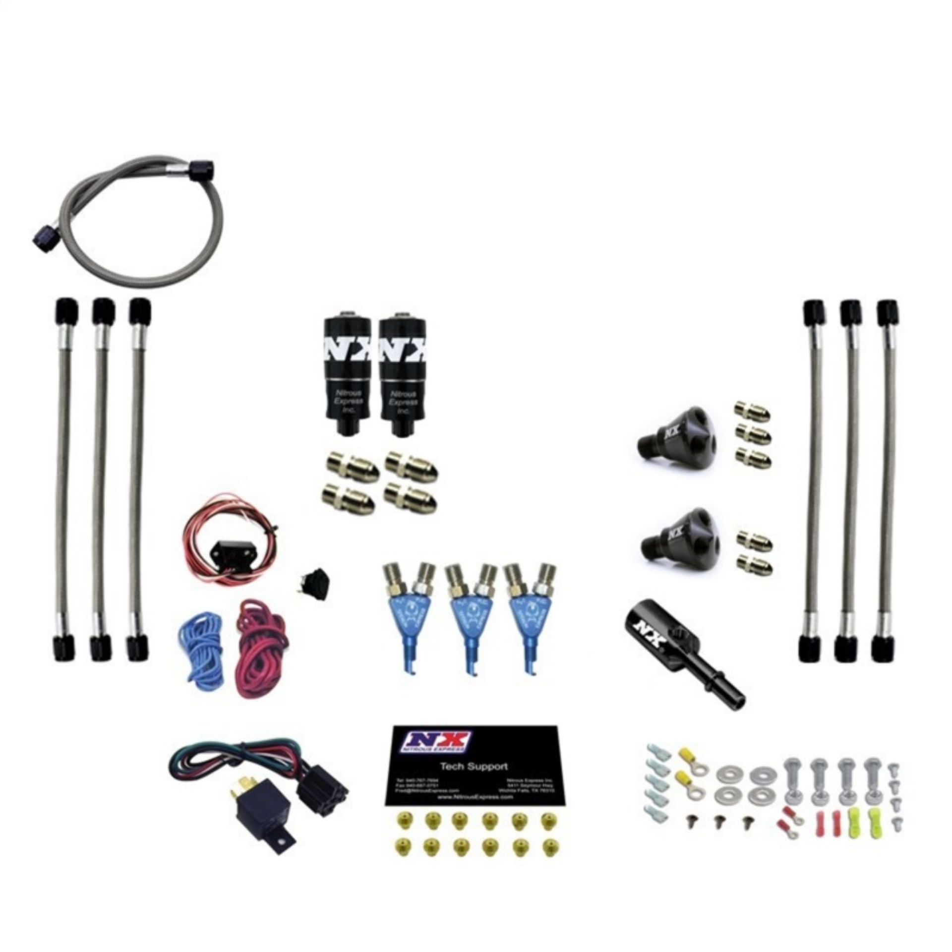 Picture of Nitrous Express Three Cyl EFI Piranha Nitrous Kit w-o Bottle