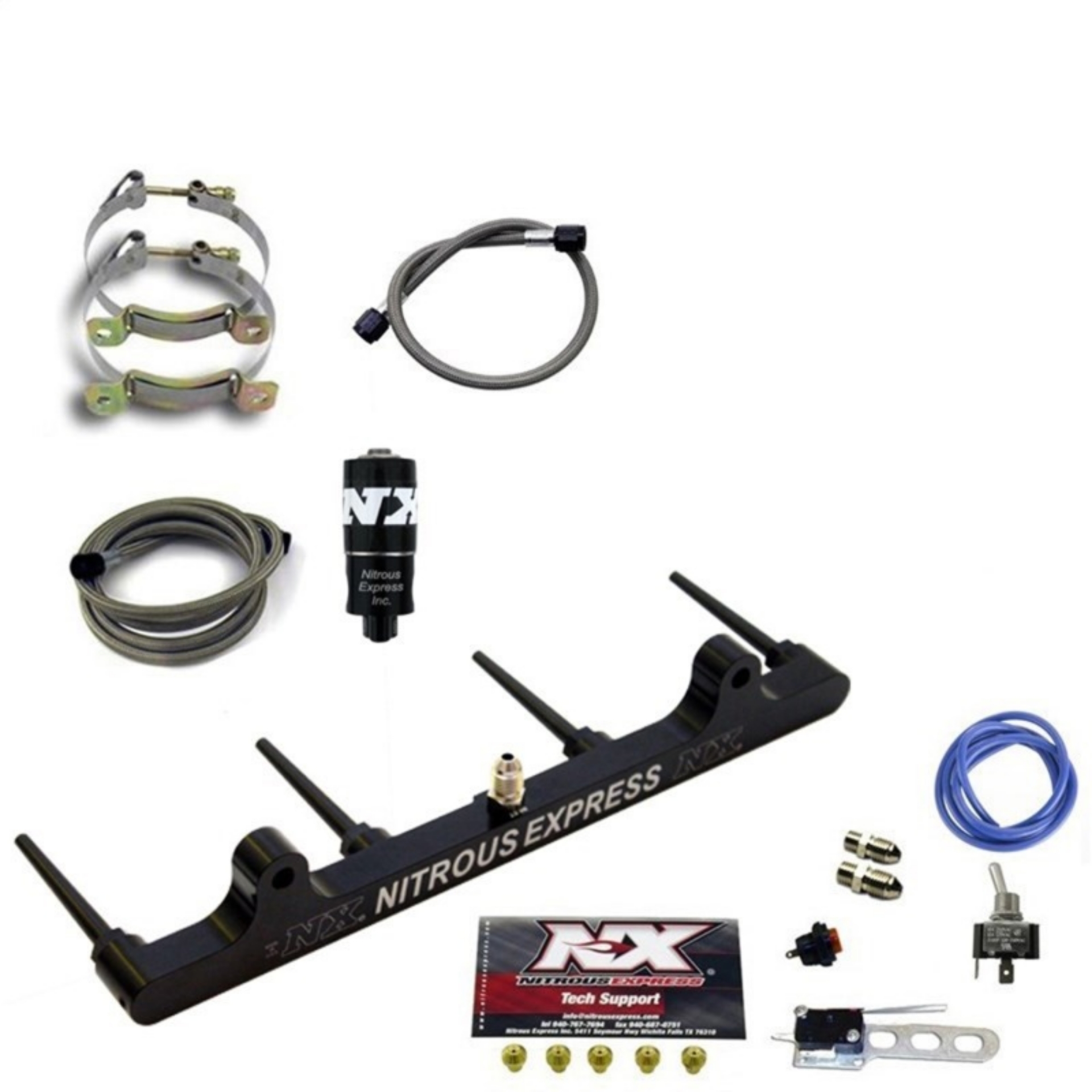 Picture of Nitrous Express Billet Spray Bar Nitrous Kit for Hayabusa w-o Bottle