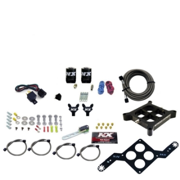 Picture of Nitrous Express 4150 Single Entry Billet Crossbar Nitrous Plate Kit 50-300HP w-o Bottle