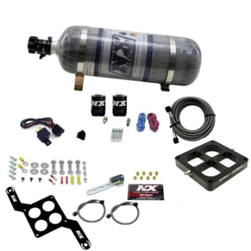 Picture of Nitrous Express Dominator Single Entry Billet Crossbar Stage 6 Nitrous Kit 50-300HP w-Comp Bottle
