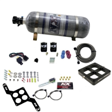 Picture of Nitrous Express Dominator Single Entry Crossbar Pro-Power Nitrous Kit 100-500HP w-Comp Bottle