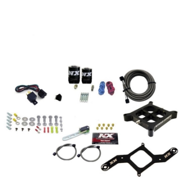 Picture of Nitrous Express 4150 Single Entry Crossbar Nitrous Plate Kit RNC 250-750HP w-o Bottle