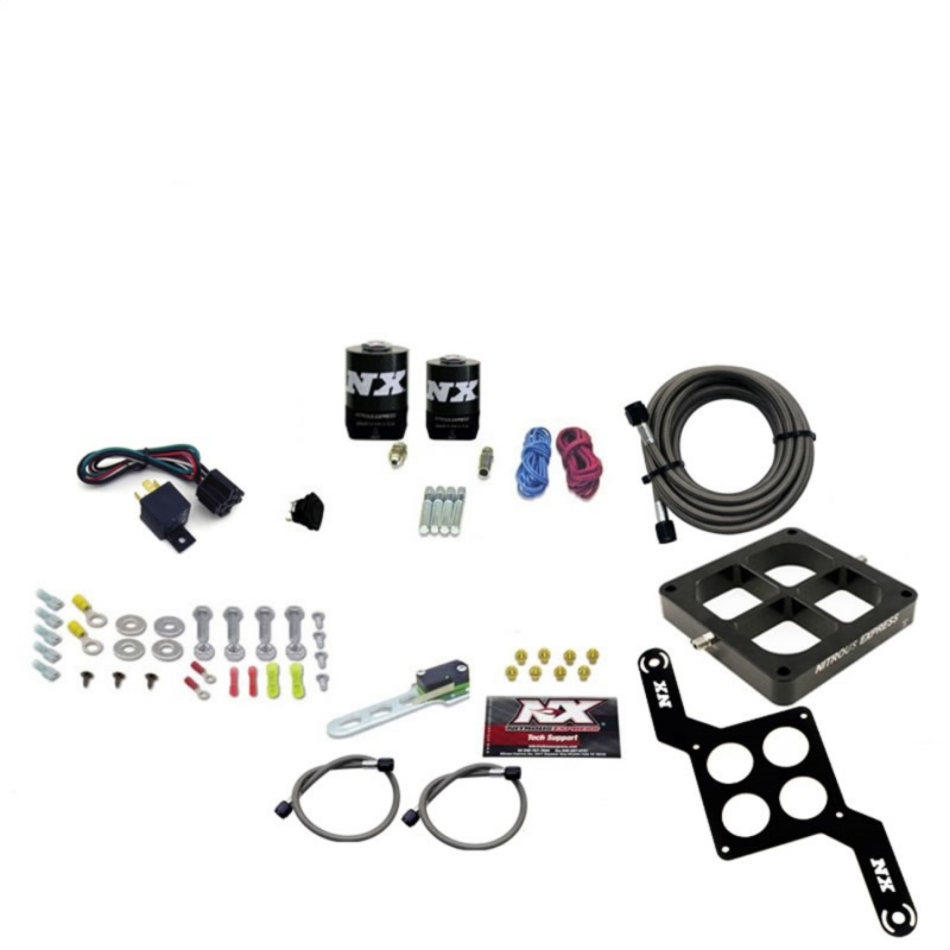 Picture of Nitrous Express Dominator Single Entry Billet Crossbar RNC Nitrous Kit 250-750HP w-o Bottle