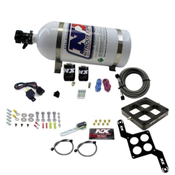 Picture of Nitrous Express Dominator Single Entry Billet Crossbar RNC Nitrous Kit 250-750HP w-10lb Bottle