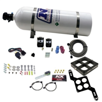Picture of Nitrous Express Dominator Single Entry Billet Crossbar RNC Nitrous Kit 250-750HP w-15lbbottle