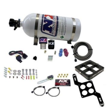 Picture of Nitrous Express Single Entry Crossbar RNC -178 4500 Flange Nitrous Kit 250-650HP w-10lb Bottle