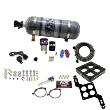 Picture of Nitrous Express Single Entry Crossbar RNC -178 4500 Flange Nitrous Kit 250-650HP w-Comp Bottle