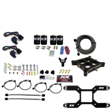 Picture of Nitrous Express 4150 Dual Stage Billet Crossbar Nitrous Kit 50-300 & 100-500HP w-o Bottle
