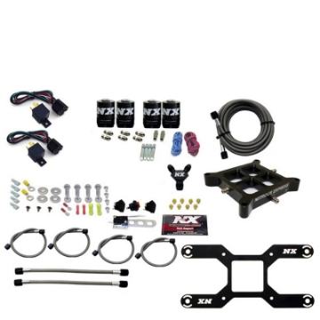 Picture of Nitrous Express 4150 Dual Stage Billet Crossbar Nitrous Kit 50-300 & 100-500HP w-o Bottle