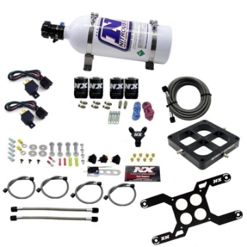 Picture of Nitrous Express Dominator Dual Stage Billet Crossbar Nitrous Kit 50-300 & 100-500HP w-5lb Bottle