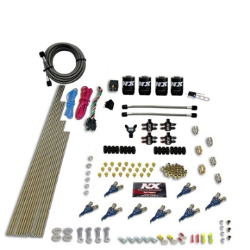 Picture of Nitrous Express 8 Cyl Piranha Direct Port 4 Solenoids Nitrous Kit 200-500HP EFI Jets w-No Bottle