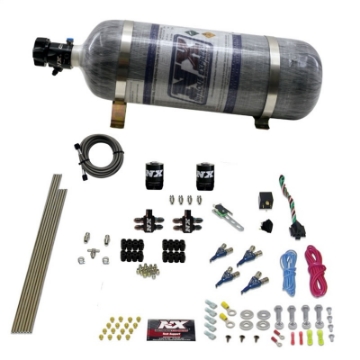 Picture of Nitrous Express 4 Cyl Gasoline EFI Nitrous Kit 50-250HP w-Composite Bottle