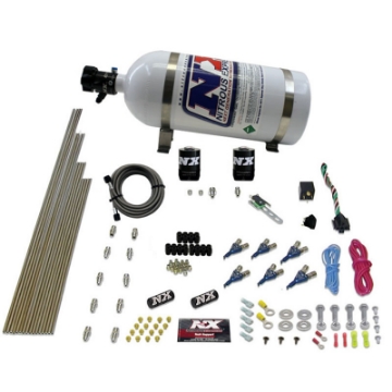 Picture of Nitrous Express 6 Cyl Gas Nitrous Kit 150-375HP w-10lb Bottle