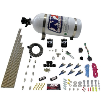 Picture of Nitrous Express V6AN Gasoline EFI Nitrous Kit 150-375HP w-10lb Bottle
