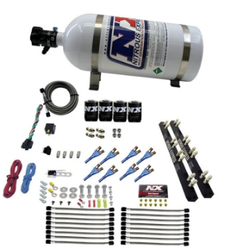 Picture of Nitrous Express 8 Cyl Soft Line Shark Rail Nitrous Kit w-10lb Bottle