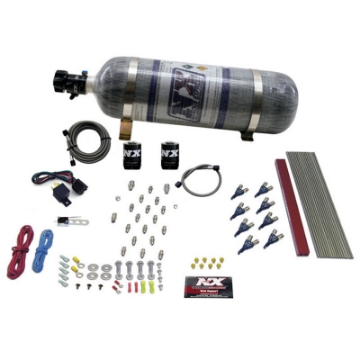 Picture of Nitrous Express GM LT1-LS1 Pro Piranha Nozzle Gas Nitrous Kit w-Composite Bottle