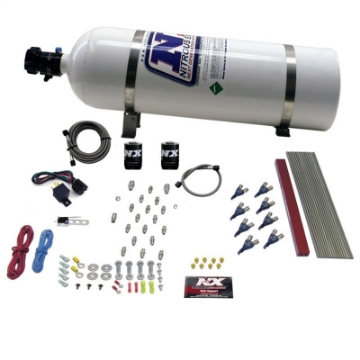 Picture of Nitrous Express GM LT1-LS1 Pro Piranha Nozzle Gas Nitrous Kit w-15lb Bottle