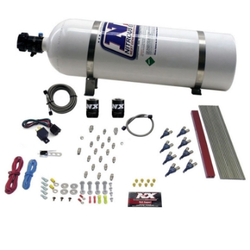 Picture of Nitrous Express GM LT1-LS1 Pro Piranha Nozzle Gas Nitrous Kit w-15lb Bottle