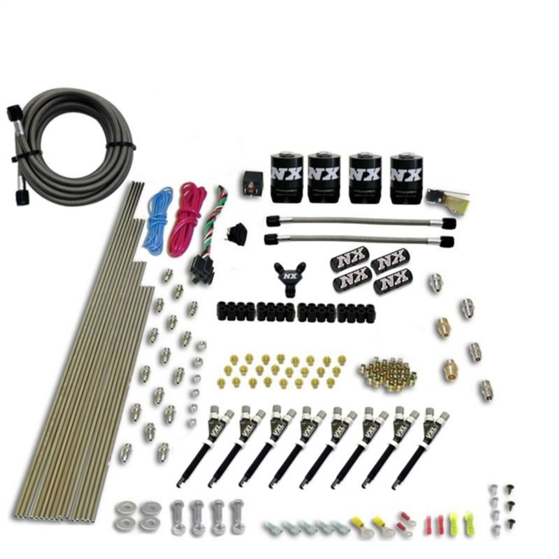 Picture of Nitrous Express 8 Cyl VXL Direct Port 4 Solenoids Nitrous Kit 200-500HP w-No Bottle