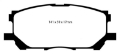 Picture of EBC 04-07 Lexus RX330 3-3 Greenstuff Front Brake Pads