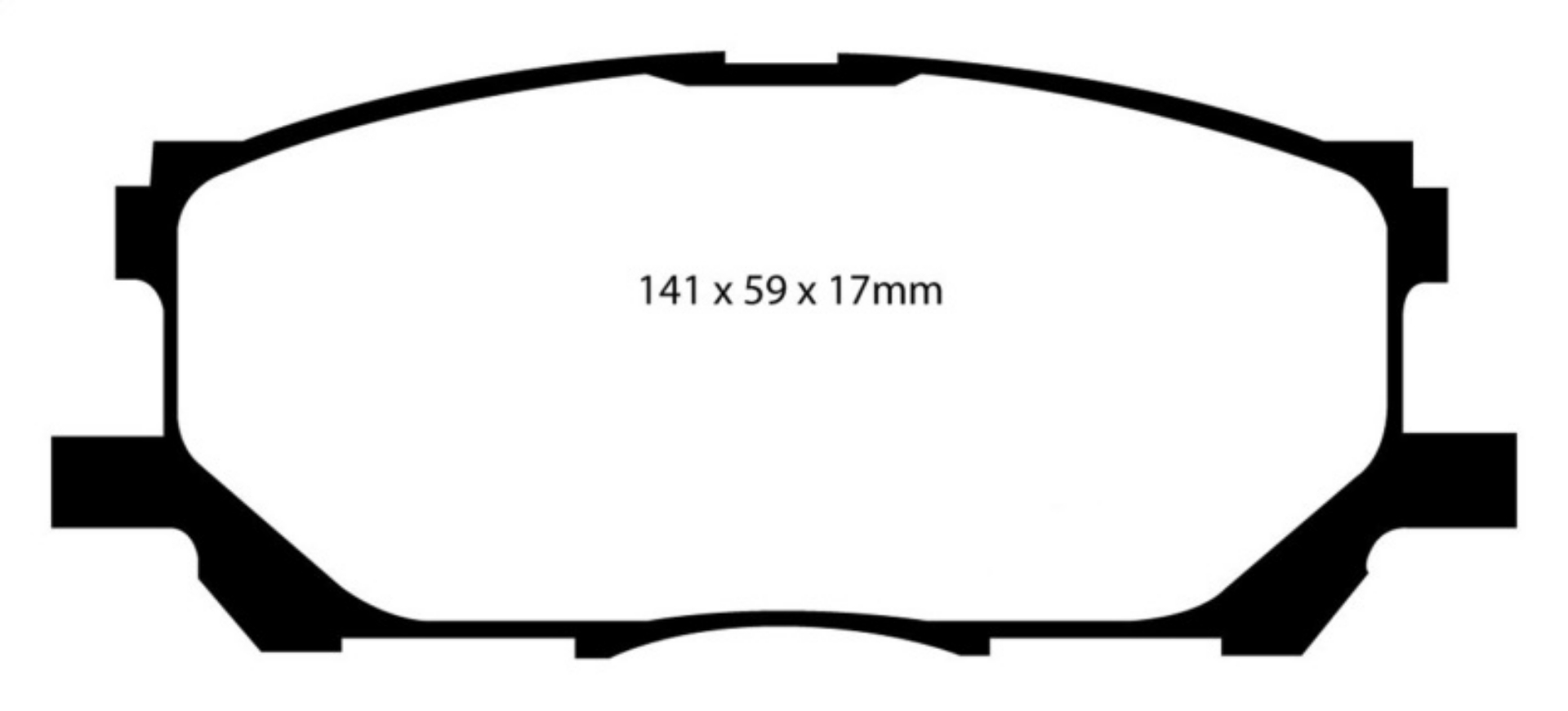 Picture of EBC 04-07 Lexus RX330 3-3 Greenstuff Front Brake Pads