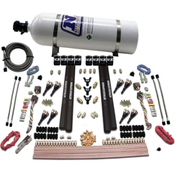 Picture of Nitrous Express SX2 Dual Stage 8 Solenoid -Gasoline Nitrous Kit 200-1200HP w-15lb Bottle