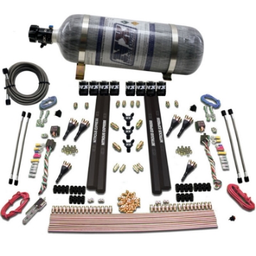 Picture of Nitrous Express 6 Cyl SX2 Dual Stage Nozzle Nitrous Kit w-12lb Bottle