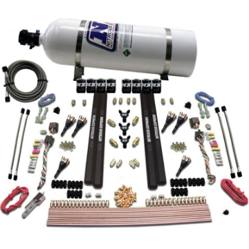 Picture of Nitrous Express 6 Cyl SX2 Dual Stage Nozzle Nitrous Kit w-15lb Bottle