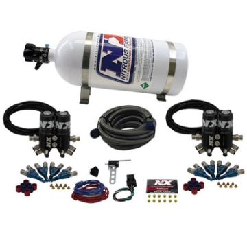 Picture of Nitrous Express Street Shark Gas 4 Solenoids Nitrous Kit 100-150-250HP w-10lb Bottle