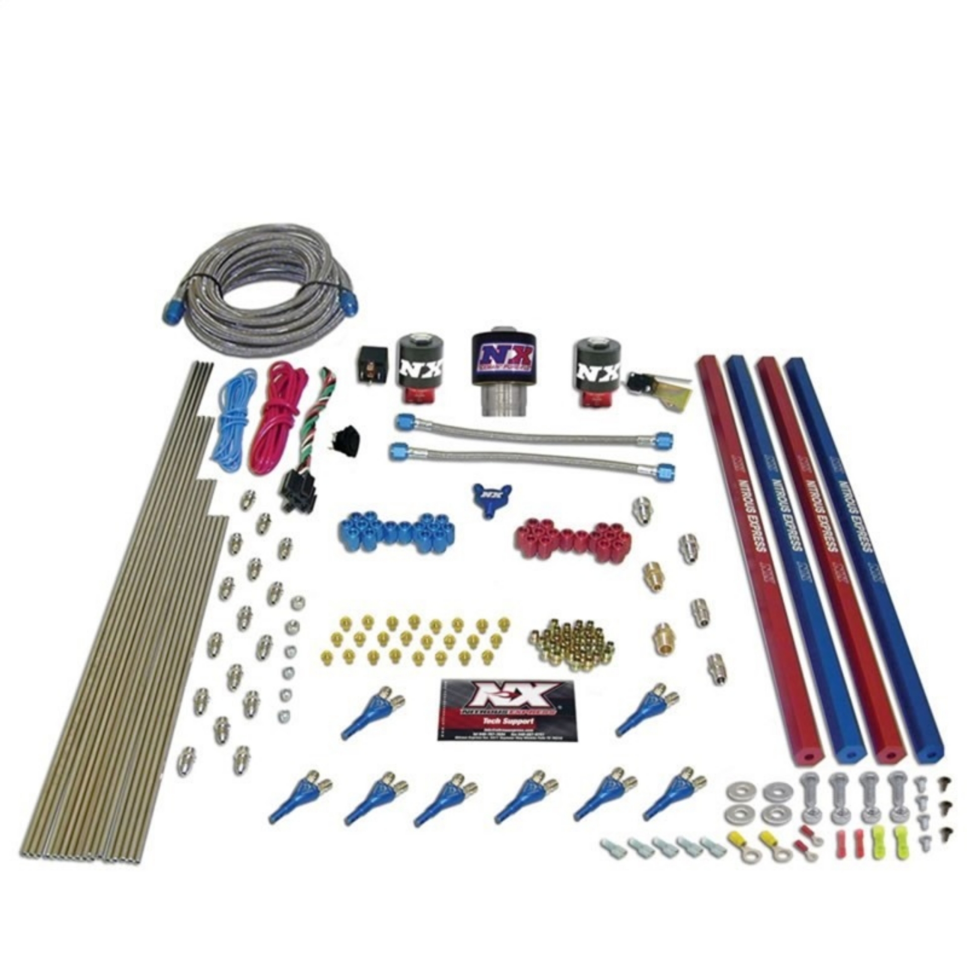 Picture of Nitrous Express Pro-Shk-Gas Nitrous Kit 200-600HP w-Rails w-o Bottle