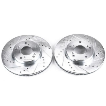 Picture of Power Stop 14-15 Acura ILX Front Evolution Drilled & Slotted Rotors - Pair