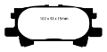 Picture of EBC 04-07 Lexus RX330 3-3 Yellowstuff Rear Brake Pads