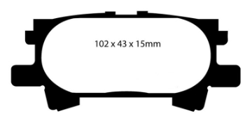Picture of EBC 04-07 Lexus RX330 3-3 Yellowstuff Rear Brake Pads