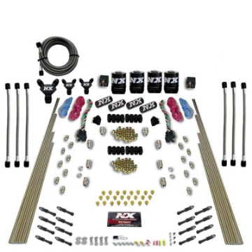 Picture of Nitrous Express 8 Cyl Dry Direct Port Dual Stage 4 Solenoids Nitrous Kit 200-600HP w-o Bottle